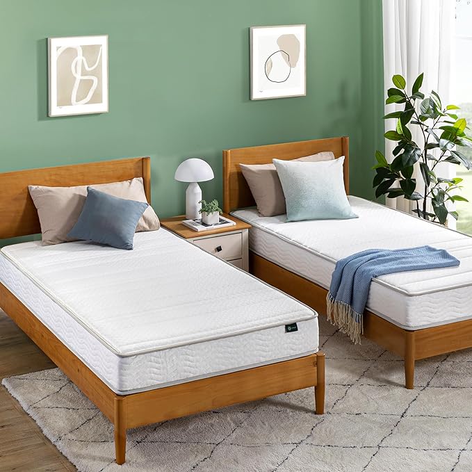 ZINUS 6 Inch Foam and Spring Hybrid Mattress,