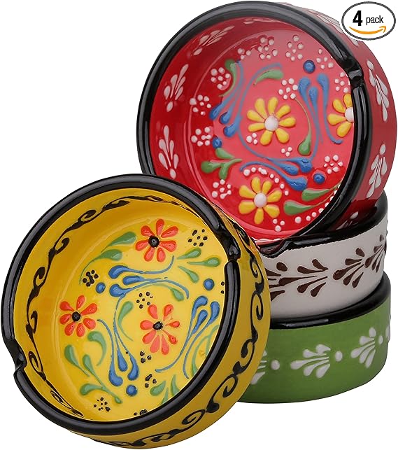 Ashtray Set Cigarette Ashtray for Indoor Outdoor Use, Home Ashtrays