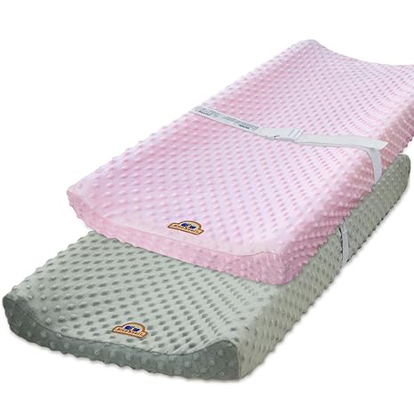 BlueSnail Ultra Soft Minky Dot Changing Pad Cover