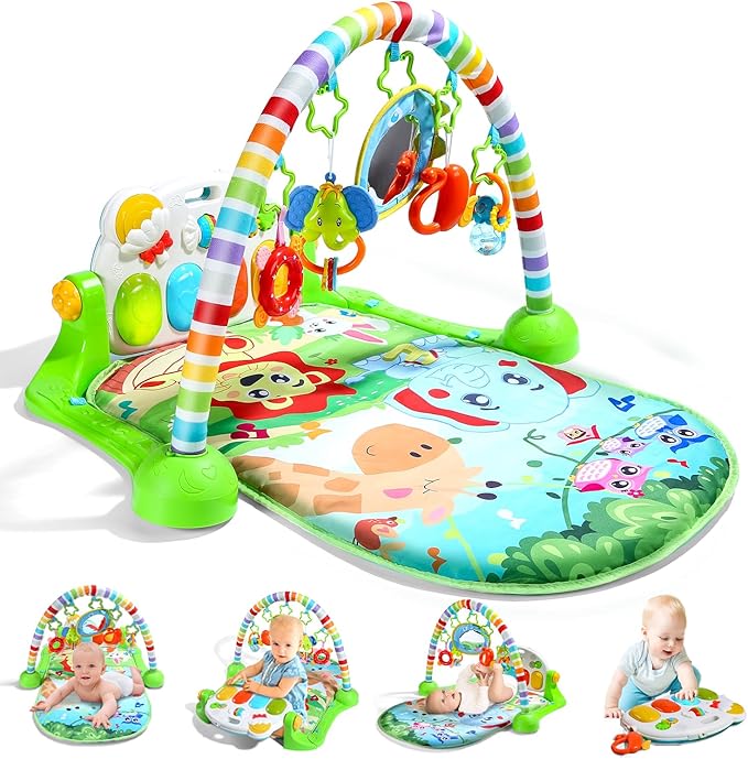CUTE STONE Baby Gym Play Mat, baby play gym. baby activity playmats.