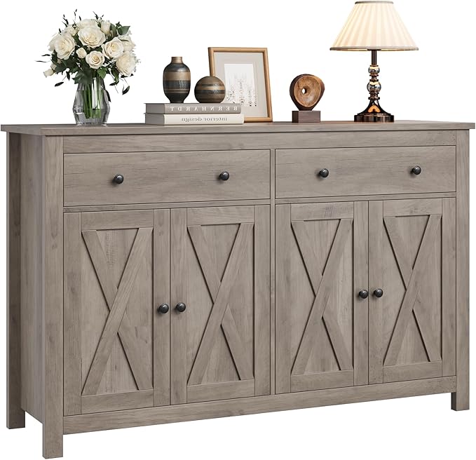 FOTOSOK Sideboard Buffet Cabinet with Storage, buffets and sideboards