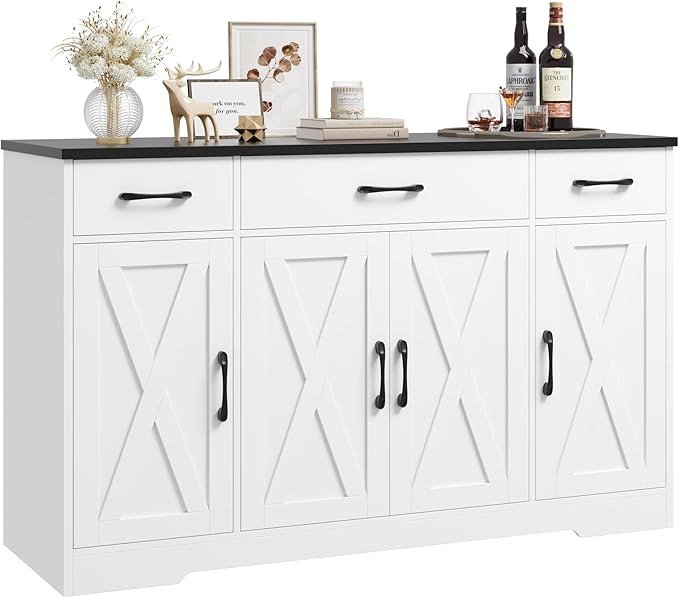 HOSTACK Buffet Sideboard Cabinet with Drawers, buffets and sideboards