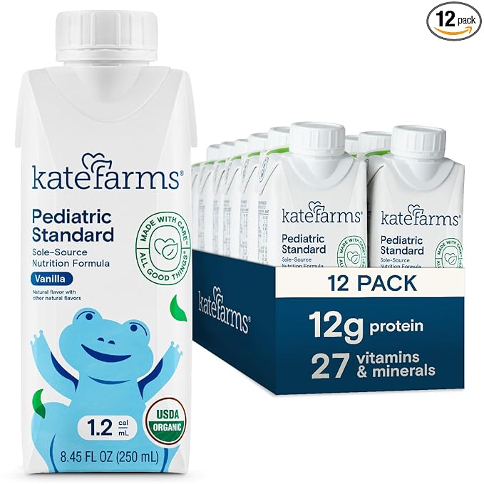 KATE FARMS Organic Pediatric 1.2 Sole-Source Vanilla Nutrition Shake